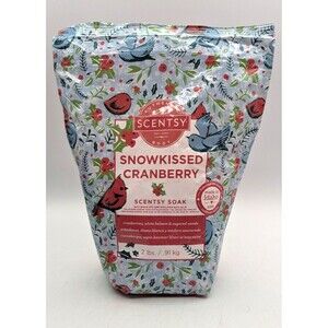 Scentsy Snowkissed Cranberry Scentsy Soak 2 lb Bag New Sealed